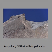 Ampato (6300m) with rapidly shrinking glacier